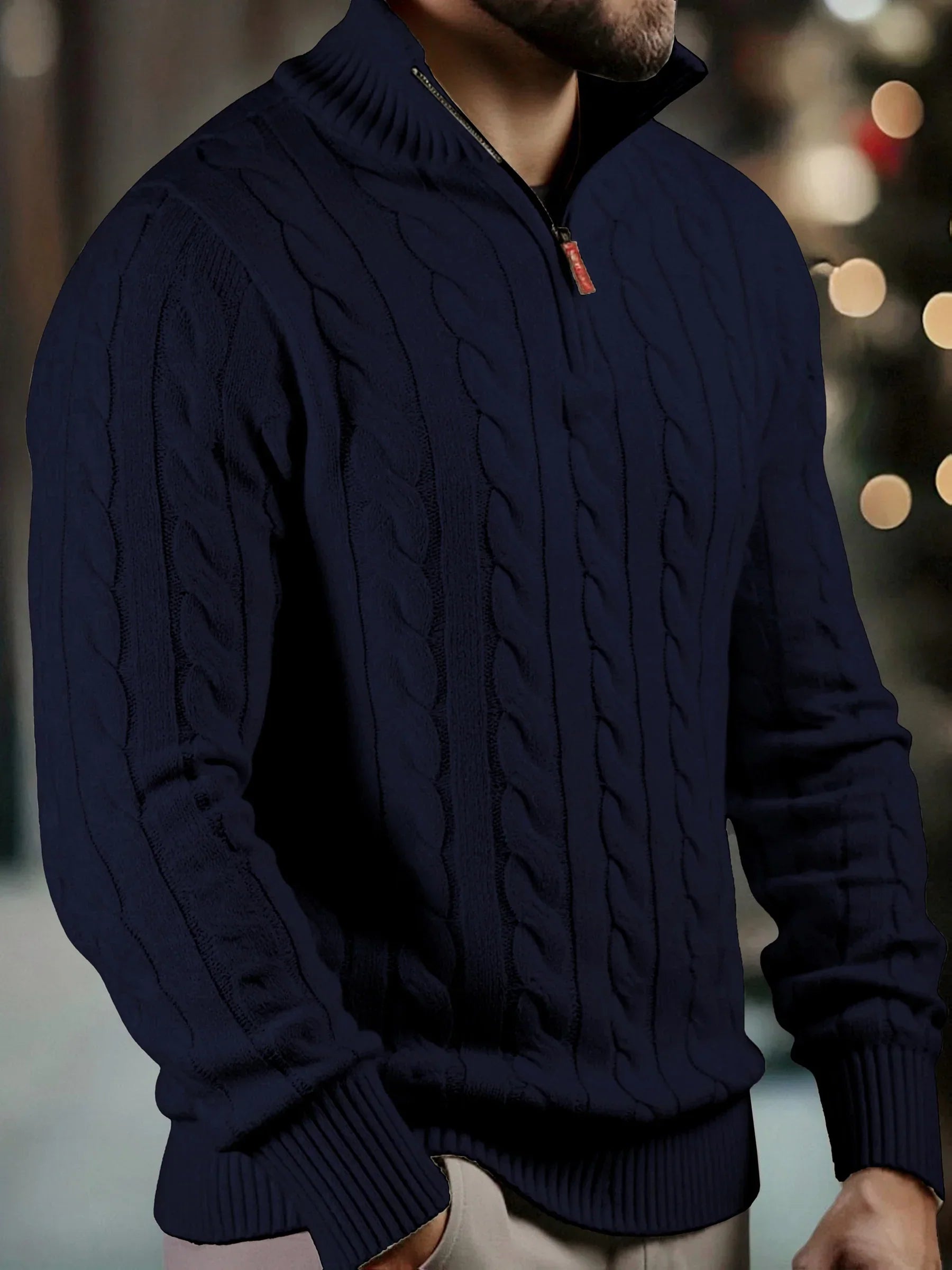 Grigor - Pull Camionneur Maille Naturelle Premium Torsadée
