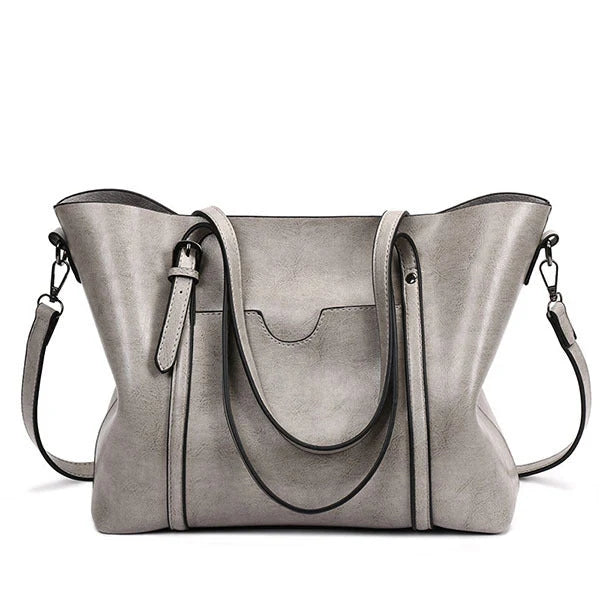 Laila - Bolso Tote Grande Vintage de Cuero