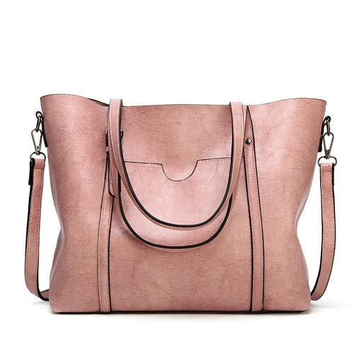 Laila - Bolso Tote Grande Vintage de Cuero