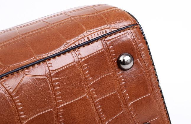 Cathy - Set de Bolsos de Cuero Cocodrilo 4pzs