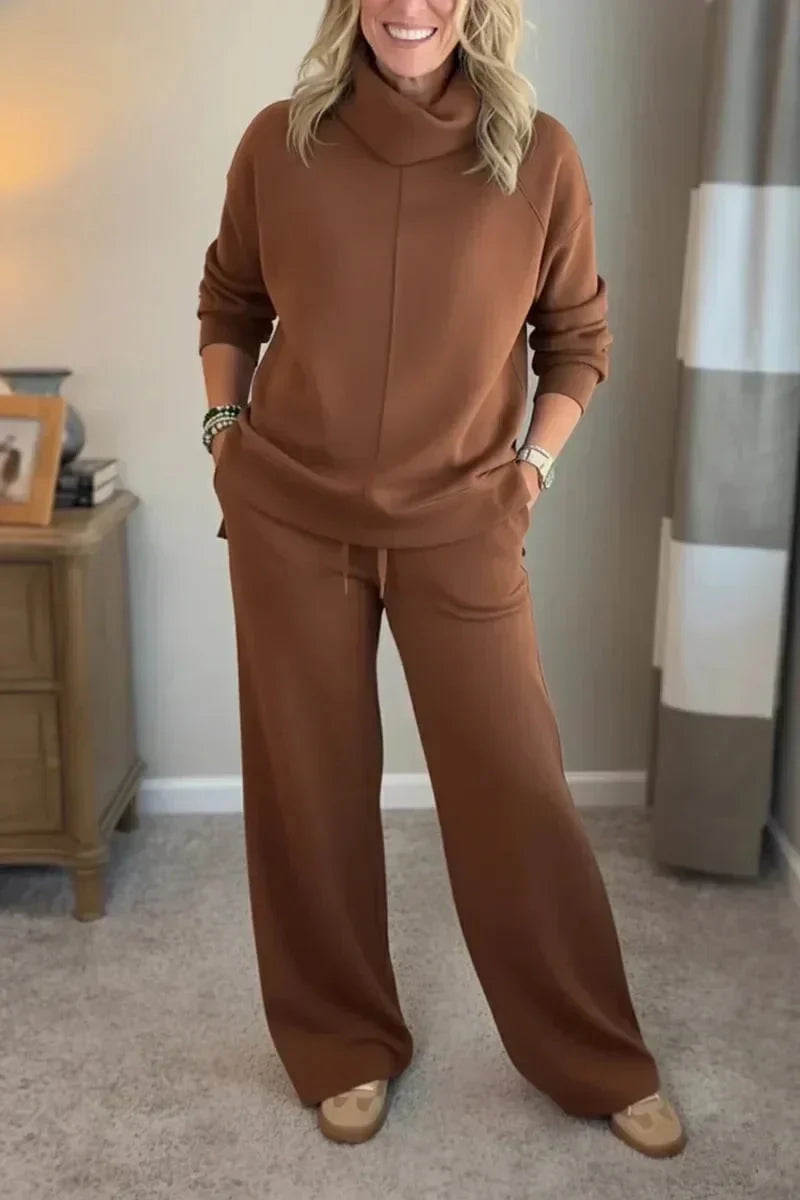 Petia - Ensemble Complet Pull et Pantalon Décontracté