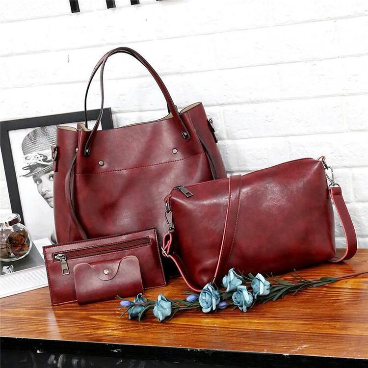 Gilda - Conjunto de Bolsos de Cuero 4pzs