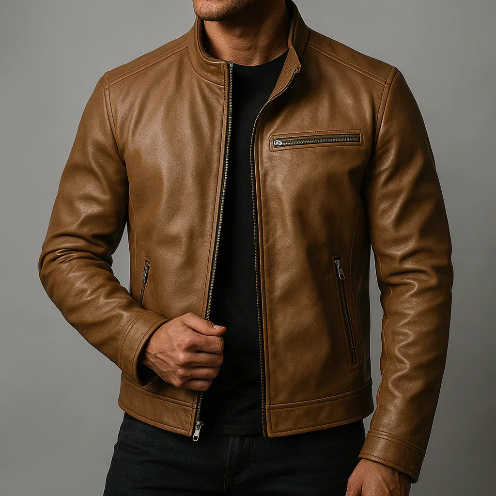Mathieu - Chaqueta Premium de Piel Natural