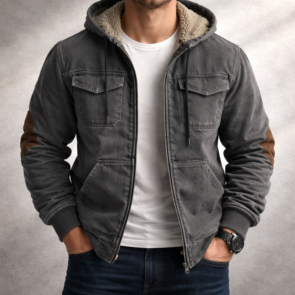 Gishto - Chaqueta de Felpa Estilo Cargo Confiable