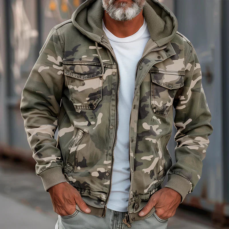 Gilbert - Chaqueta Con Capucha Estilo Militar