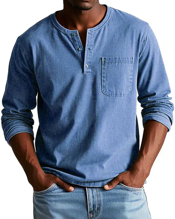 Sebastian - Pakke med 4 Premium Let Denim Retro Skjorter