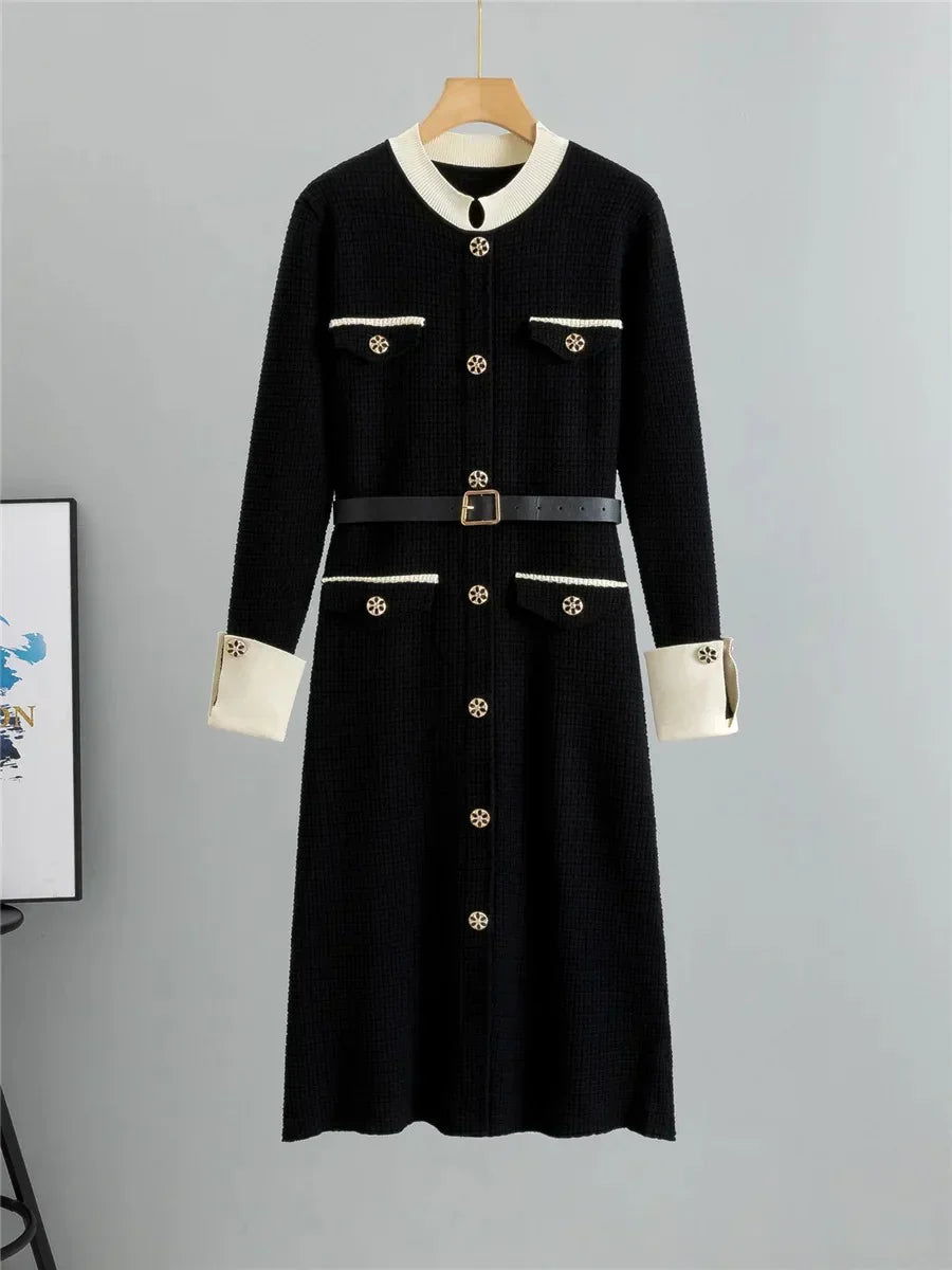 Oksana - Robe en Laine Sophistiquée