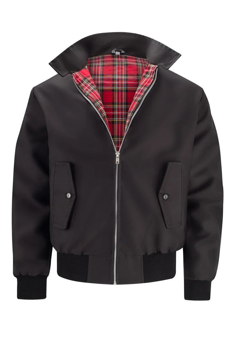 Kelvin - Chaqueta Chic Informal con Forro a Cuadros
