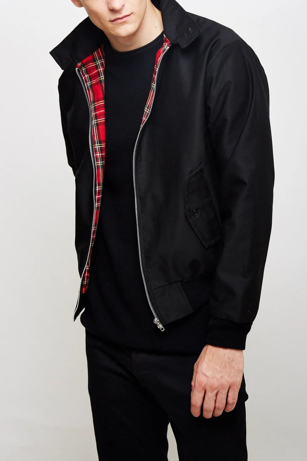 Kelvin - Chaqueta Chic Informal con Forro a Cuadros