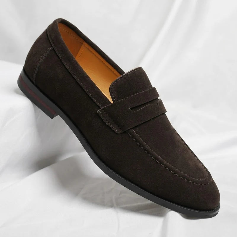 Rouben - Mocasines Retro Chic de Ante Natural