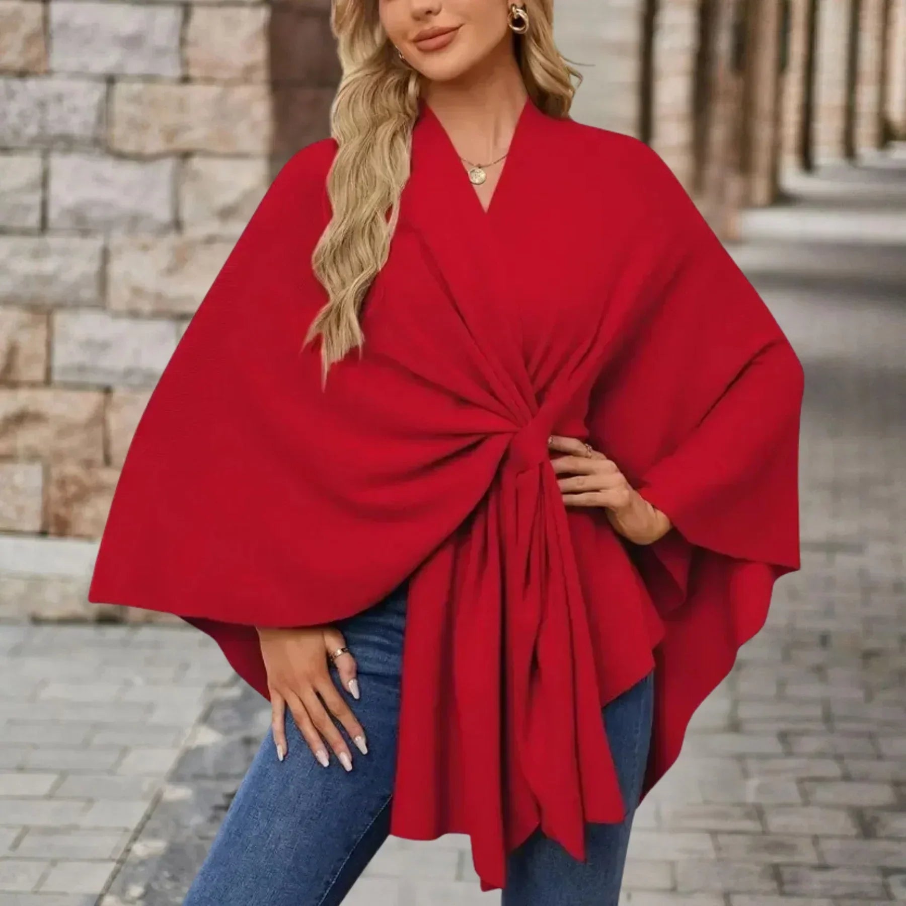 Cassidy - Elegantný Pohodlný Šálový Kabát