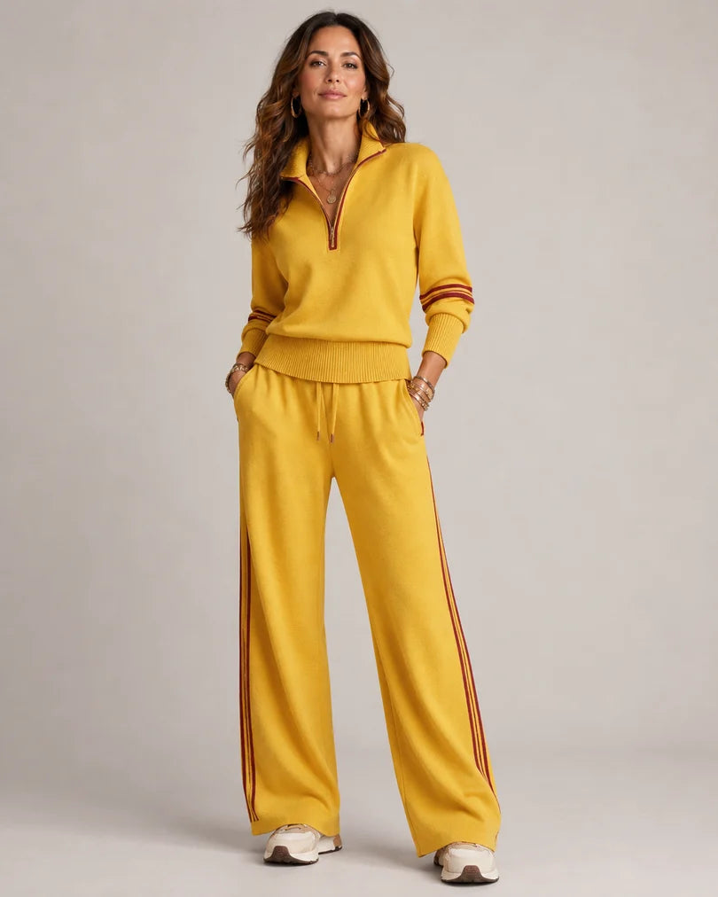 Safiya - Conjunto a Juego Casual de Punto Fino