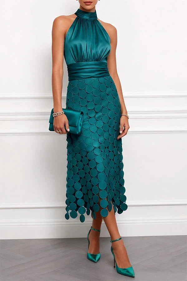 Antonia - Vestido de Noche Ajustado con Elegantes Escamas