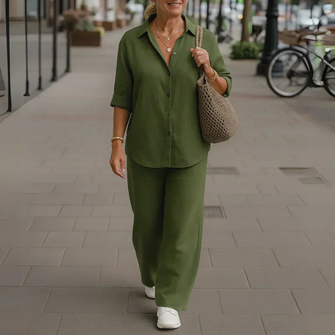 Morgane - Prúdená Košeľa a Nohavice z Prírodných Vlákien