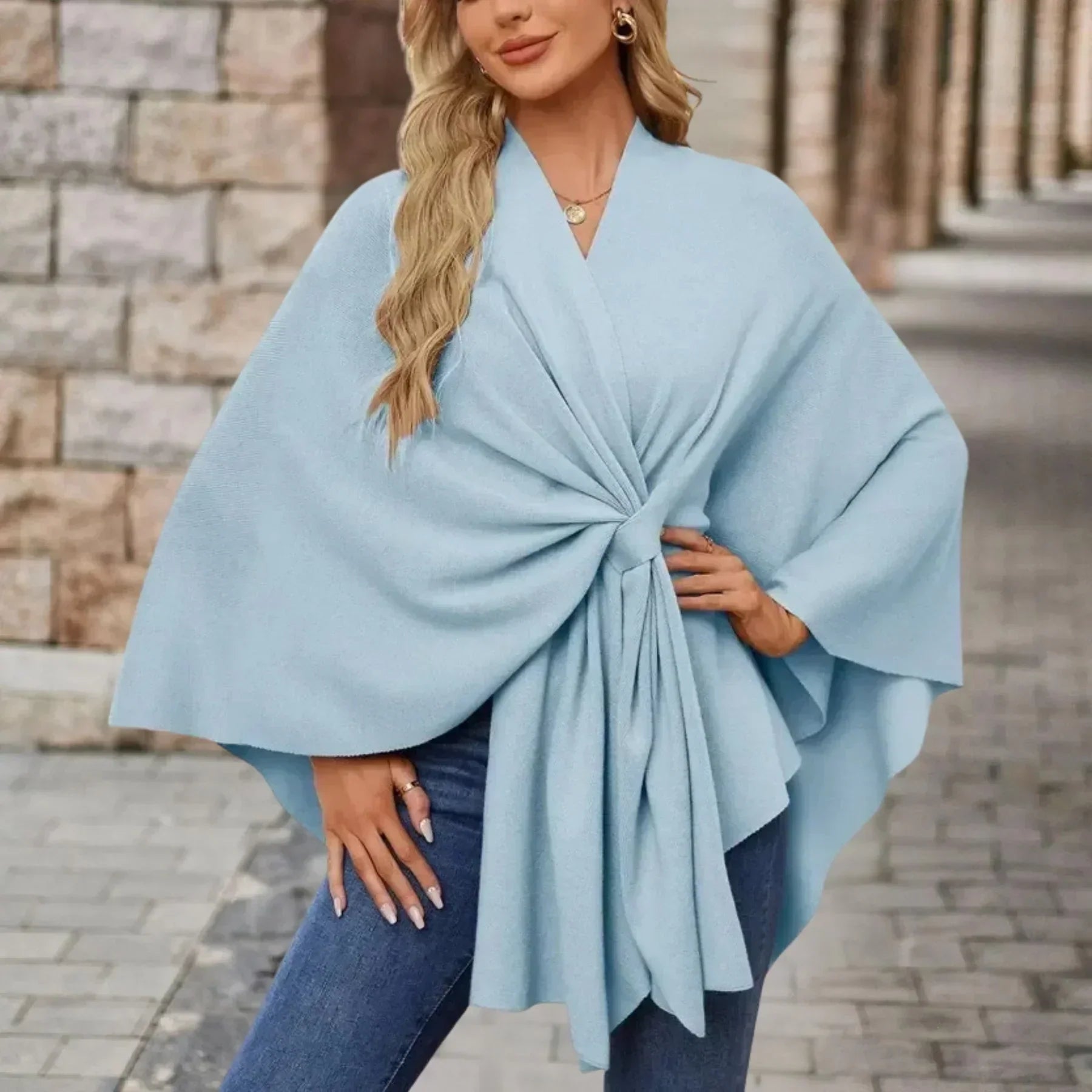 Cassidy - Elegantný Pohodlný Šálový Kabát