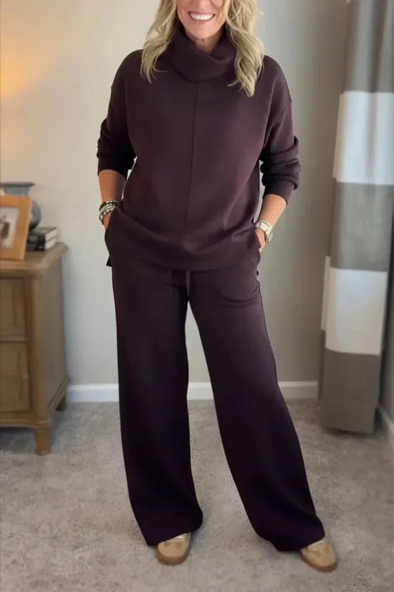 Petia - Ensemble Complet Pull et Pantalon Décontracté