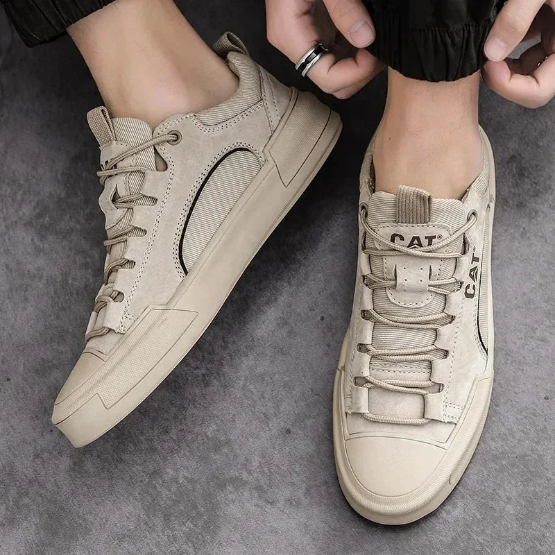 Rodney - Robuste Urbane Sneakers i Børstet Læder