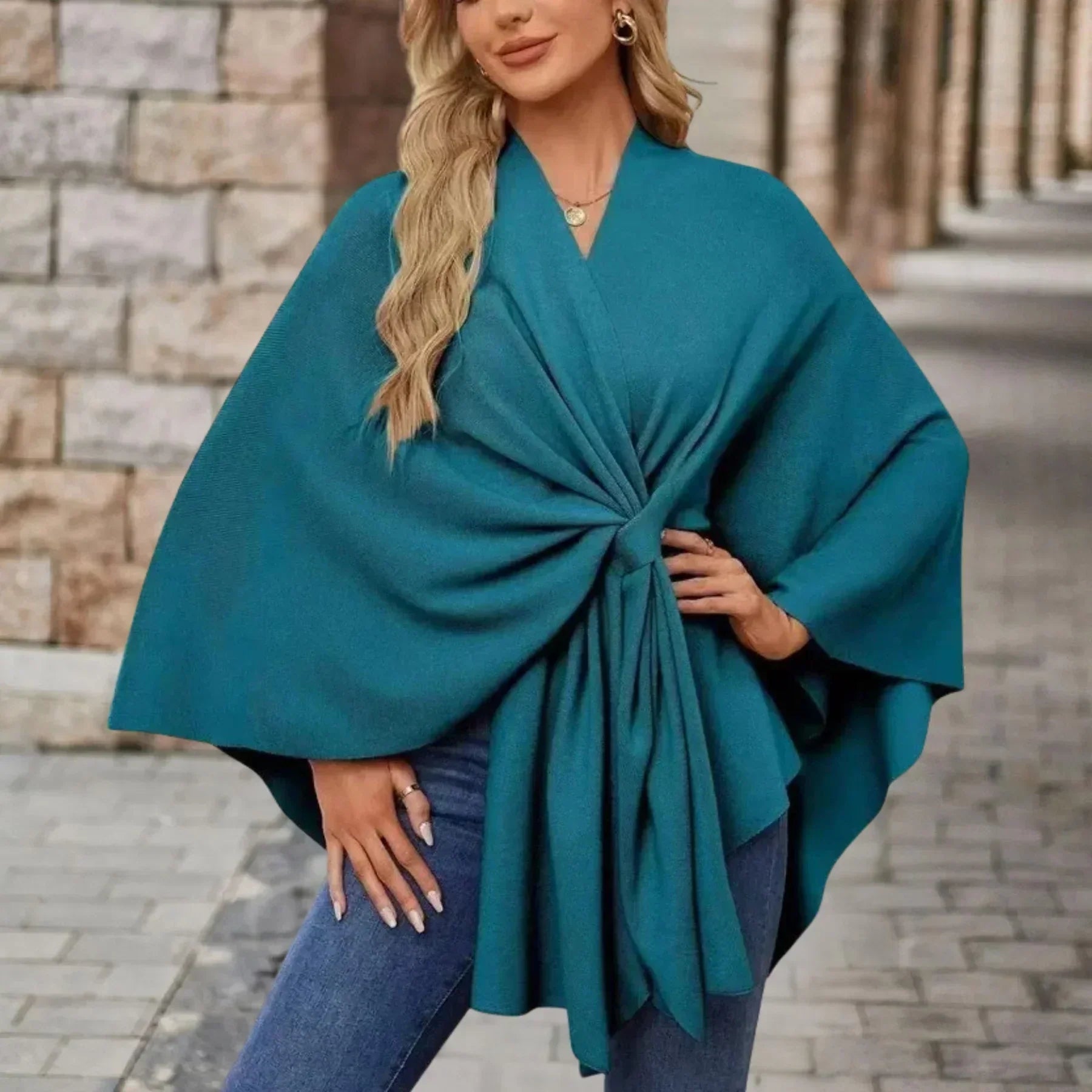 Cassidy - Elegantný Pohodlný Šálový Kabát