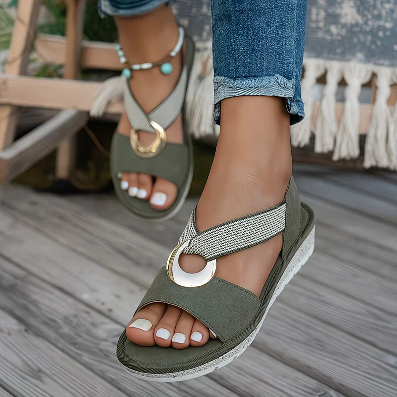 Oslana - Sandalias Cómodas con Hebilla Ajustable