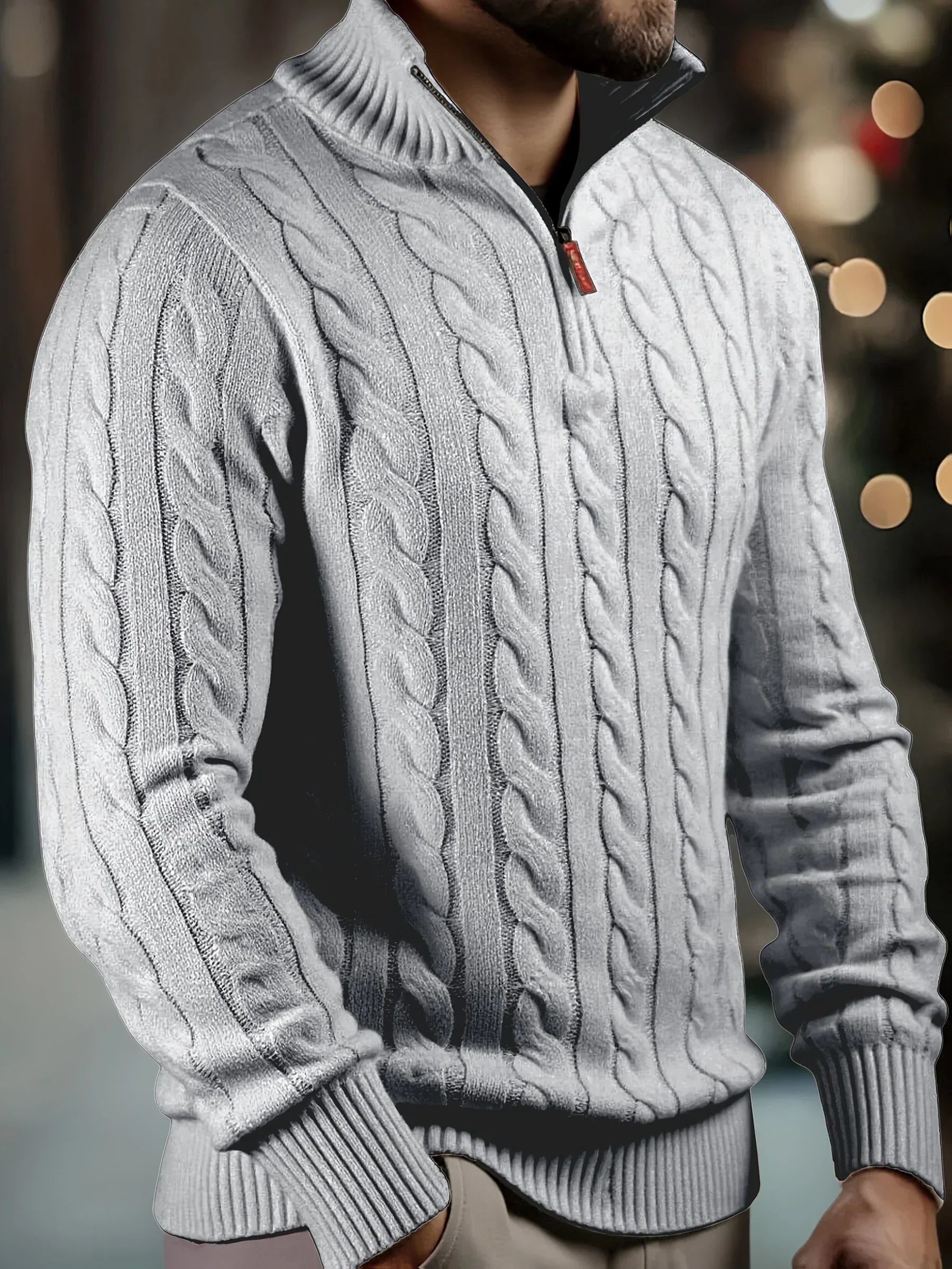 Grigor - Pull Camionneur Maille Naturelle Premium Torsadée