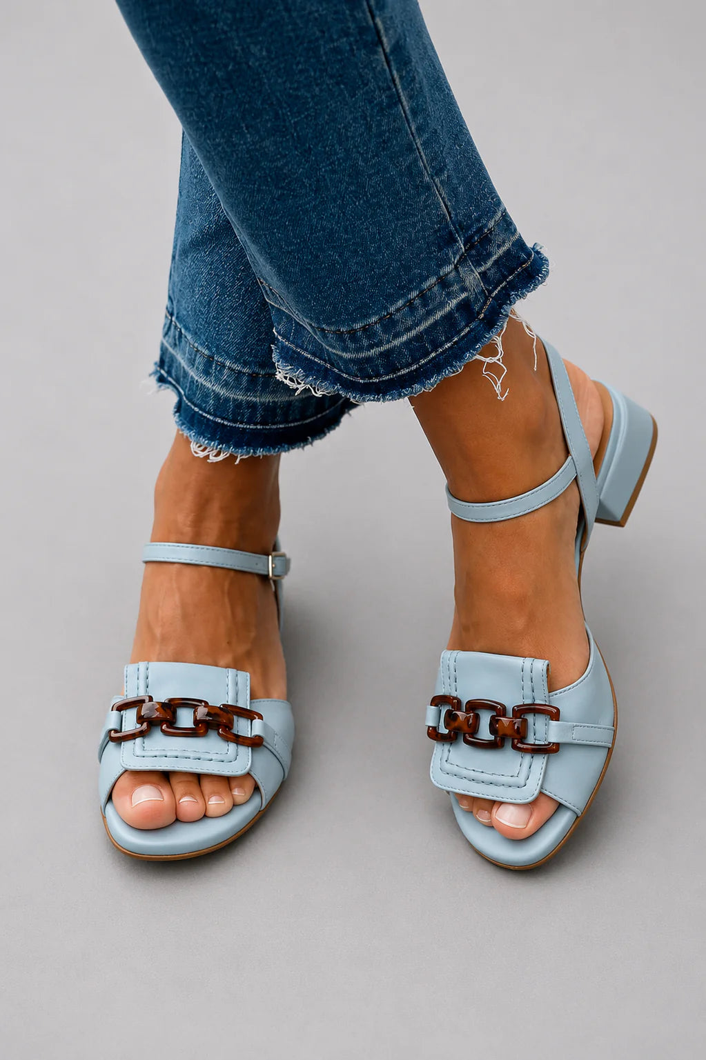 Lyséa - Sandalias Chic y Cómodas Azul Cielo