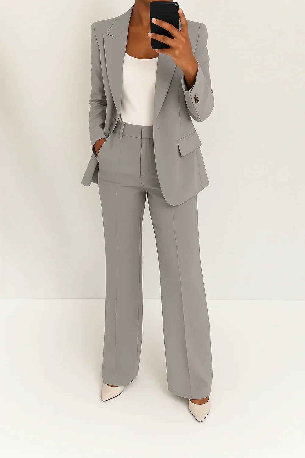 Carmela - Conjunto Elegante Blazer y Pantalón