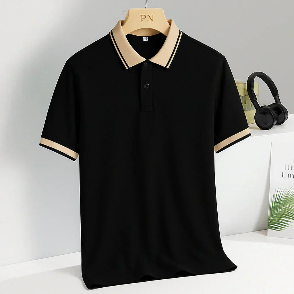 Celian - Lussuosa Polo con Dettagli Dorati