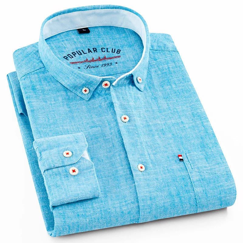 Amaury - Camisa Orgánica de Seda y Lino de Calidad Prestige