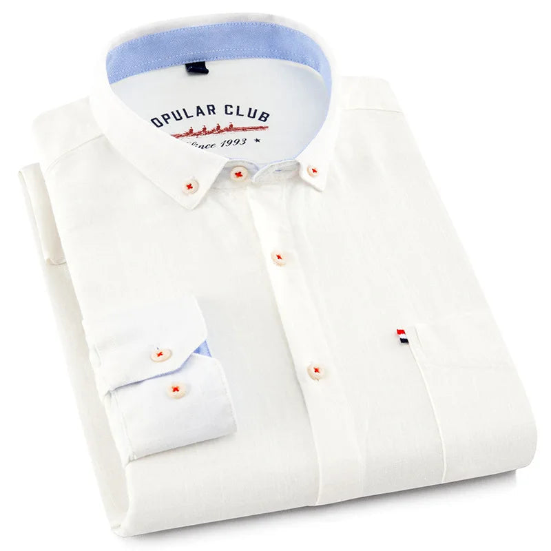 Amaury - Camisa Orgánica de Seda y Lino de Calidad Prestige