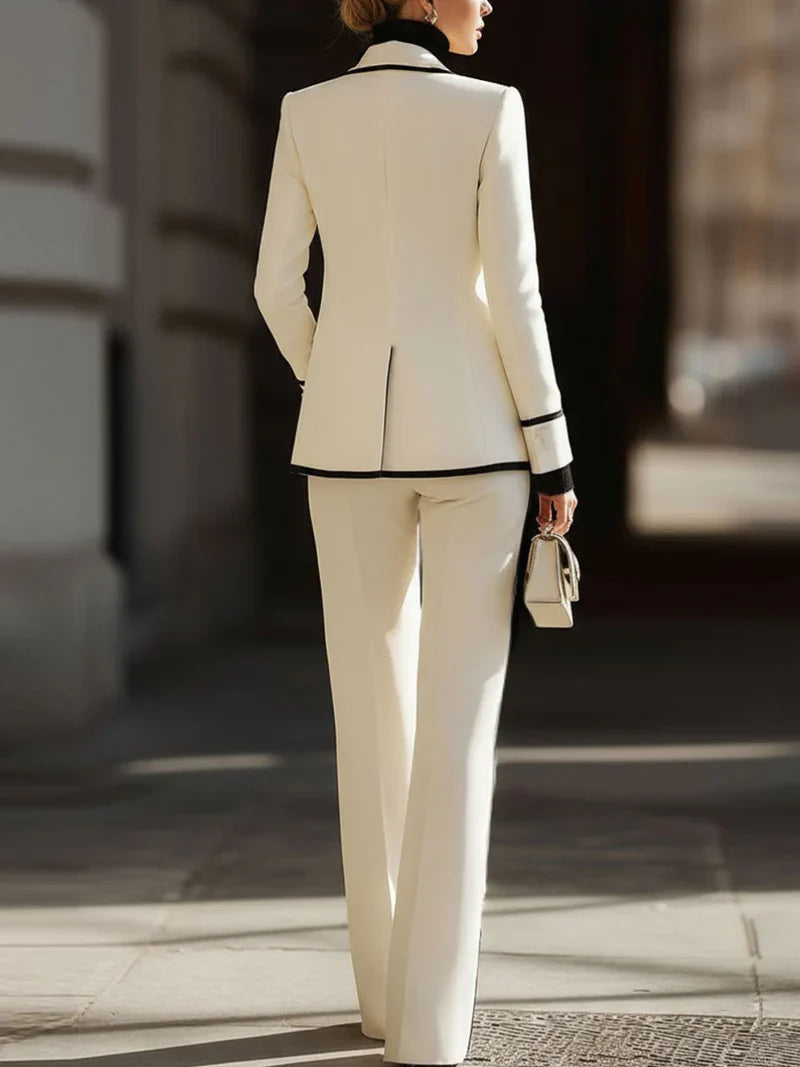 Liyah - Conjunto Tailored Blazer y Pantalón Femenino Ultra Chic