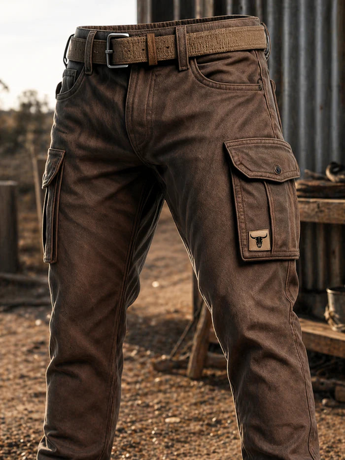 Dean - Pantalón Cargo Versátil de Algodón Reforzado Resistente
