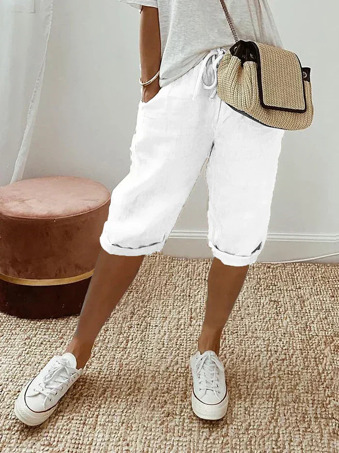 Lalita - Deluxe Linned Lange Shorts