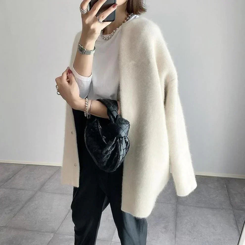 Valérie - Cardigan Élégant Haut de Gamme