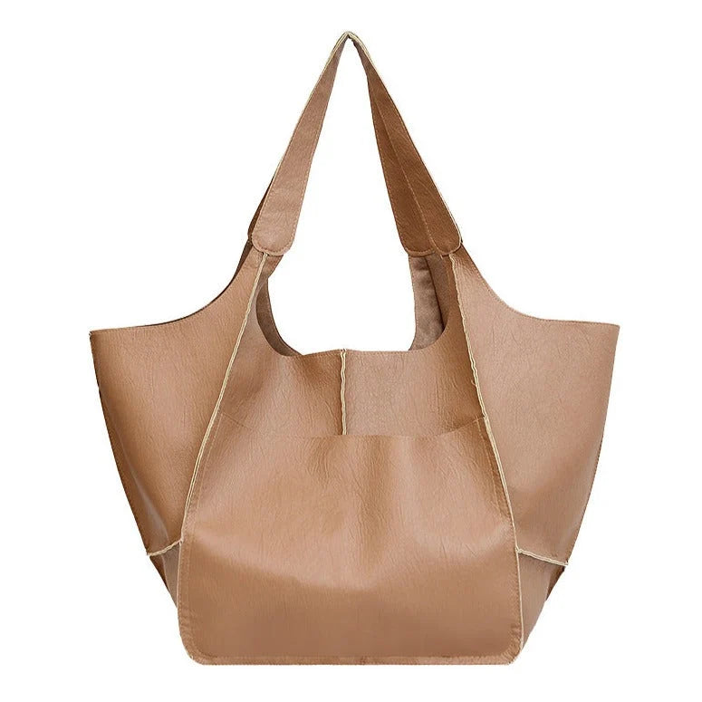 Sinda - Bolso Tote Oversize Minimalista de Cuero