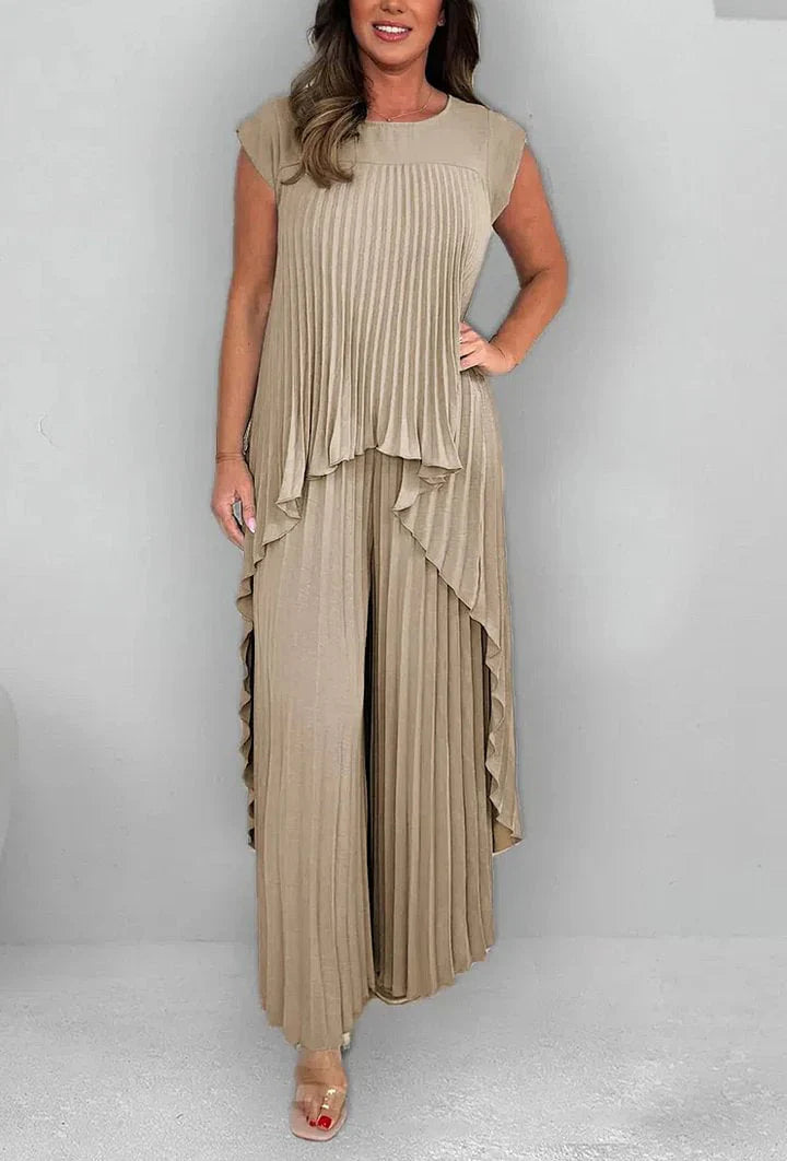 Siana - Conjunto Plisado Chic 2 Piezas