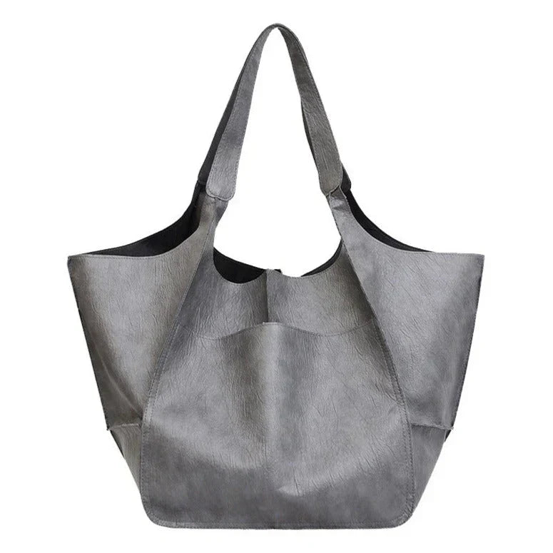 Sinda - Bolso Tote Oversize Minimalista de Cuero