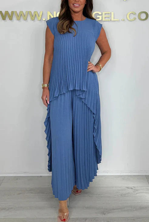 Siana - Conjunto Plisado Chic 2 Piezas