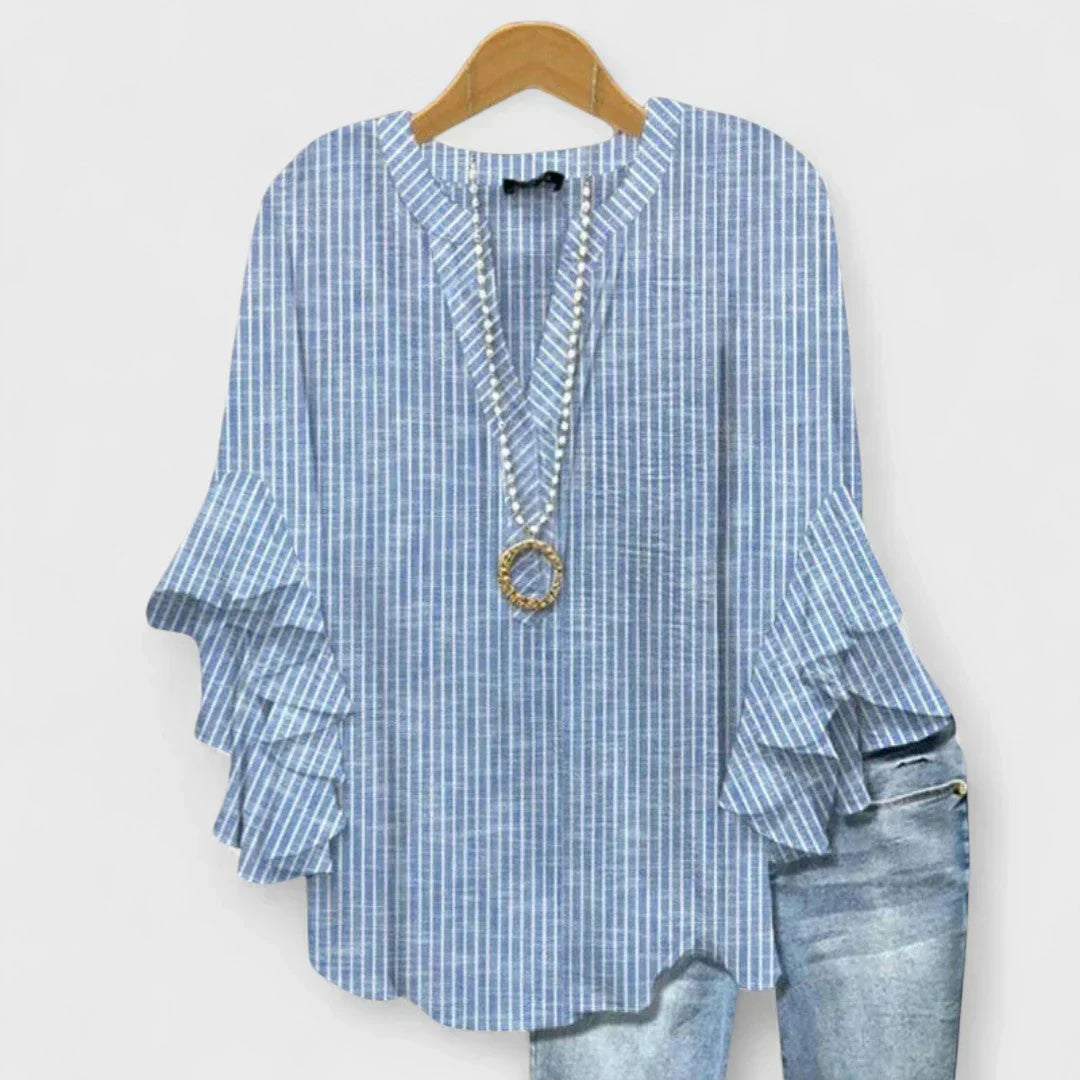Virelina - Blusa de Algodón Elegante (Regalo Jeans Slim)