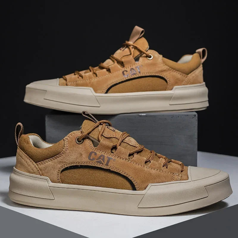 Rodney - Robuste Urbane Sneakers i Børstet Læder