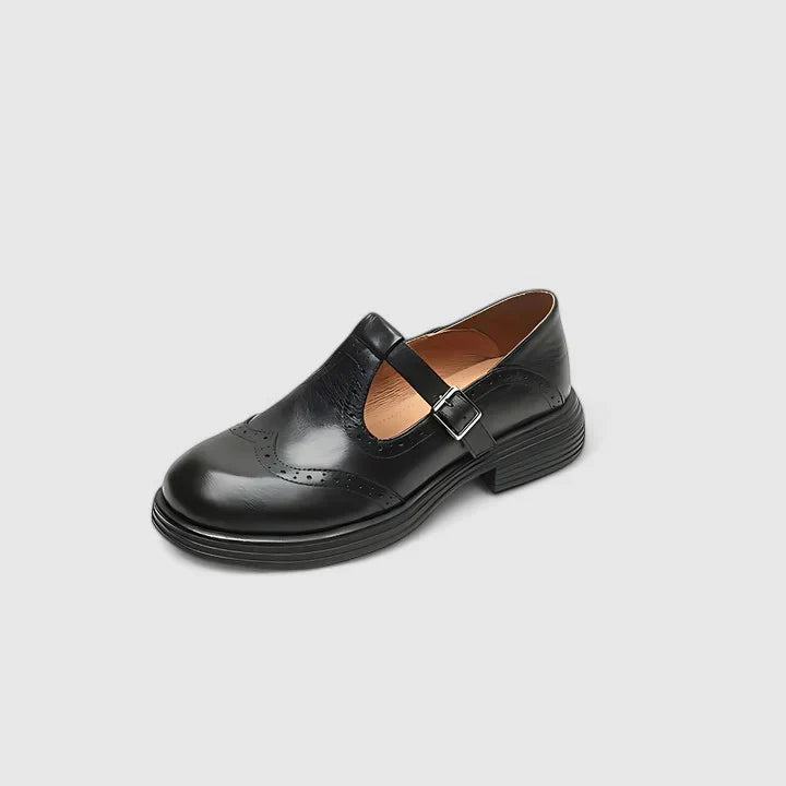 Mary Jane - Elegante Sko i Ægte Læder