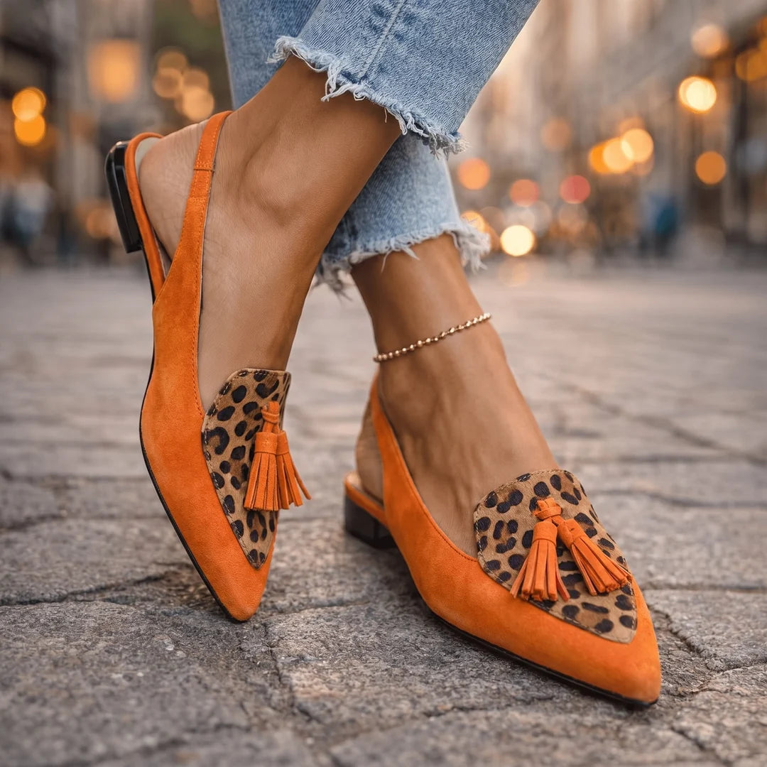 Zeynab - Zapatos Elegantes de Punta Fina con Tiras Ajustables