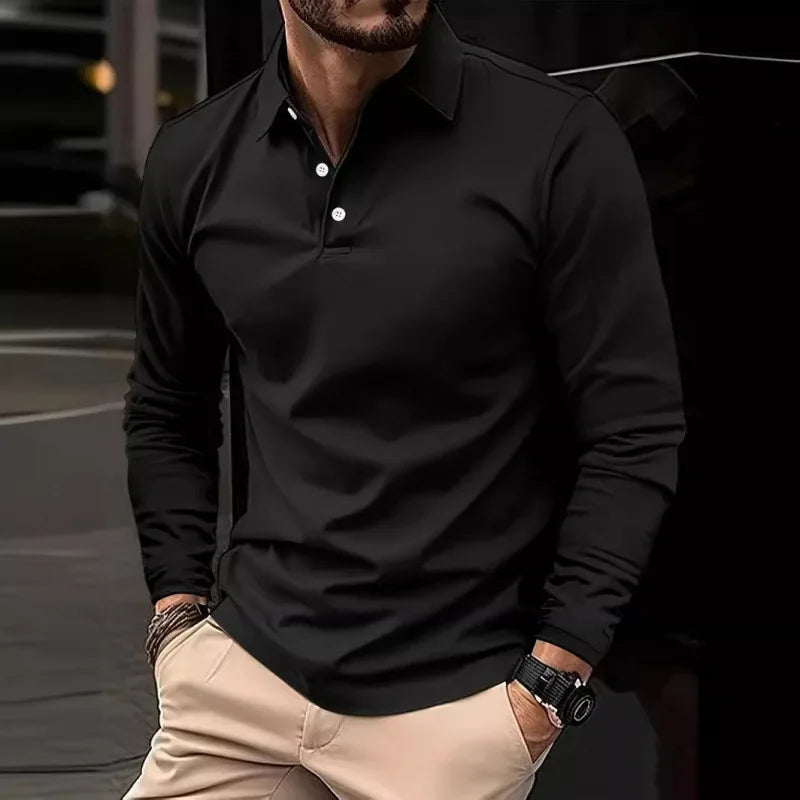 Enzo - Polo Coton Premium Manches Longues