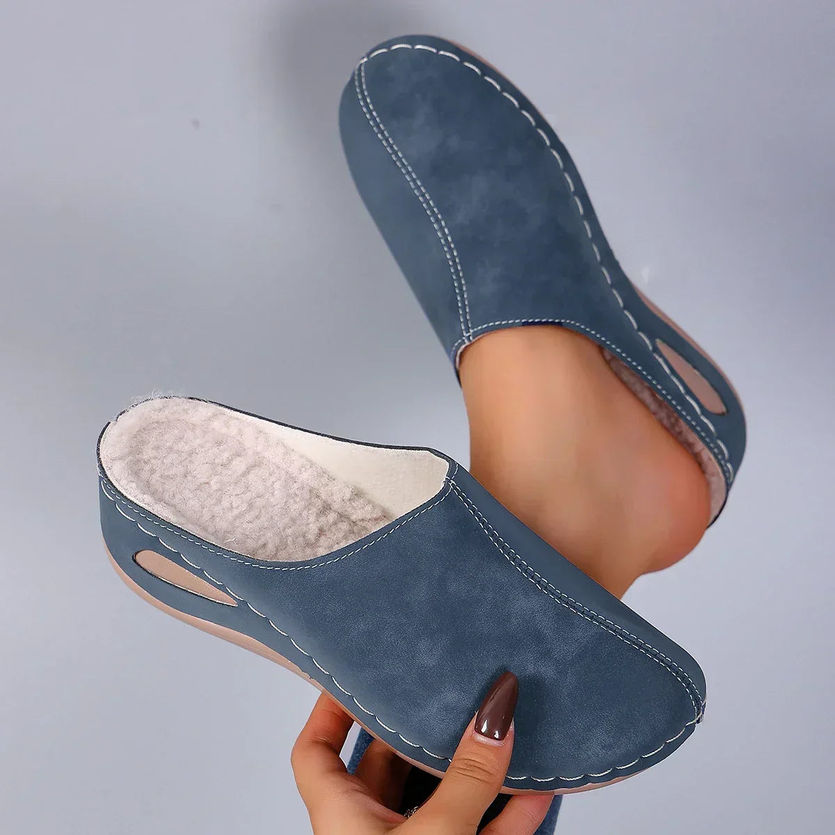 Grisel - Pantuflas Acogedoras Ortopédicas Cálidas