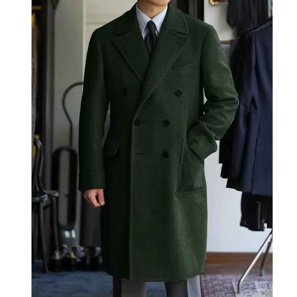 Guillaume - Long Manteau Hivernal en Lain d'Exception