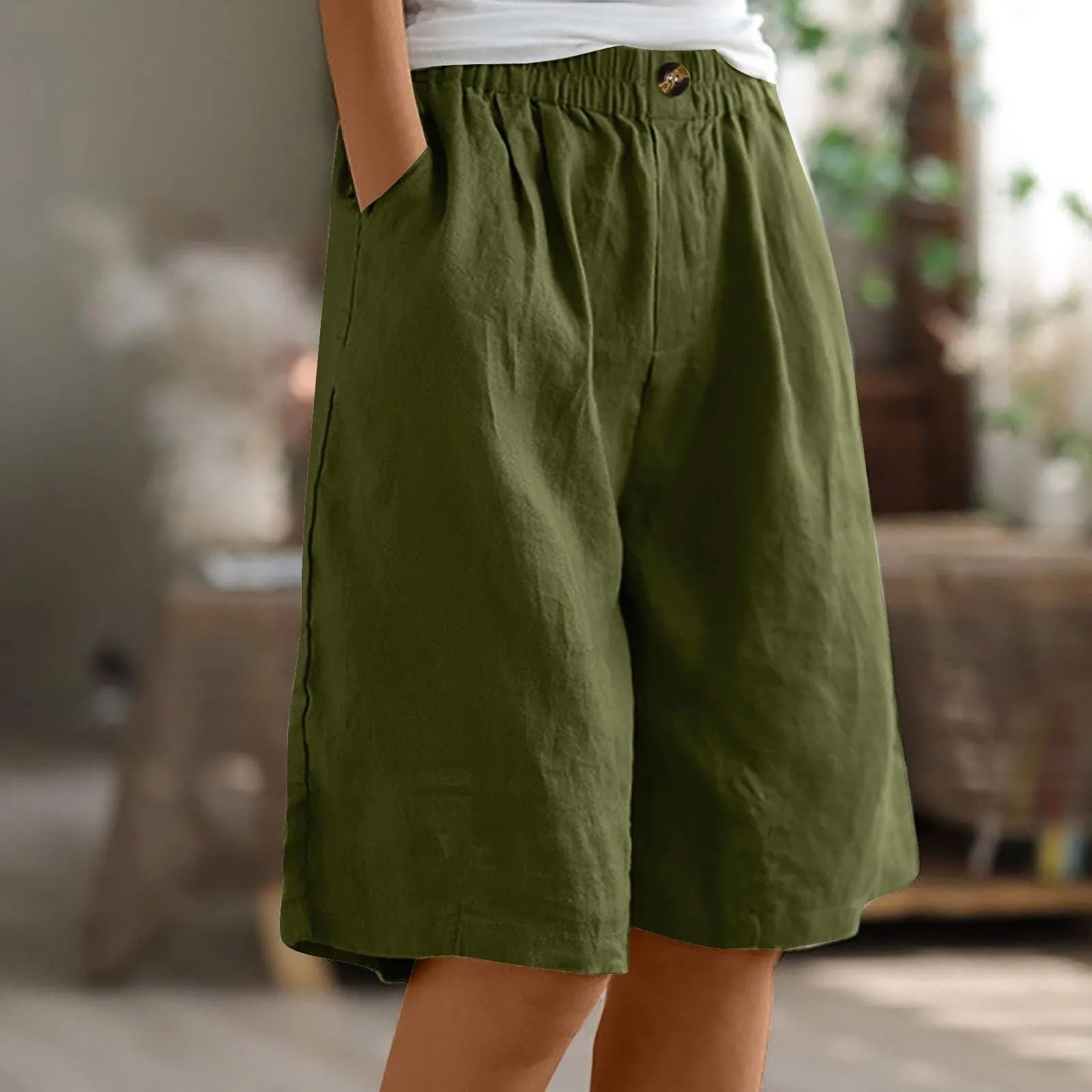 Siloe - Shorts Oversize de Estilo Bohemio