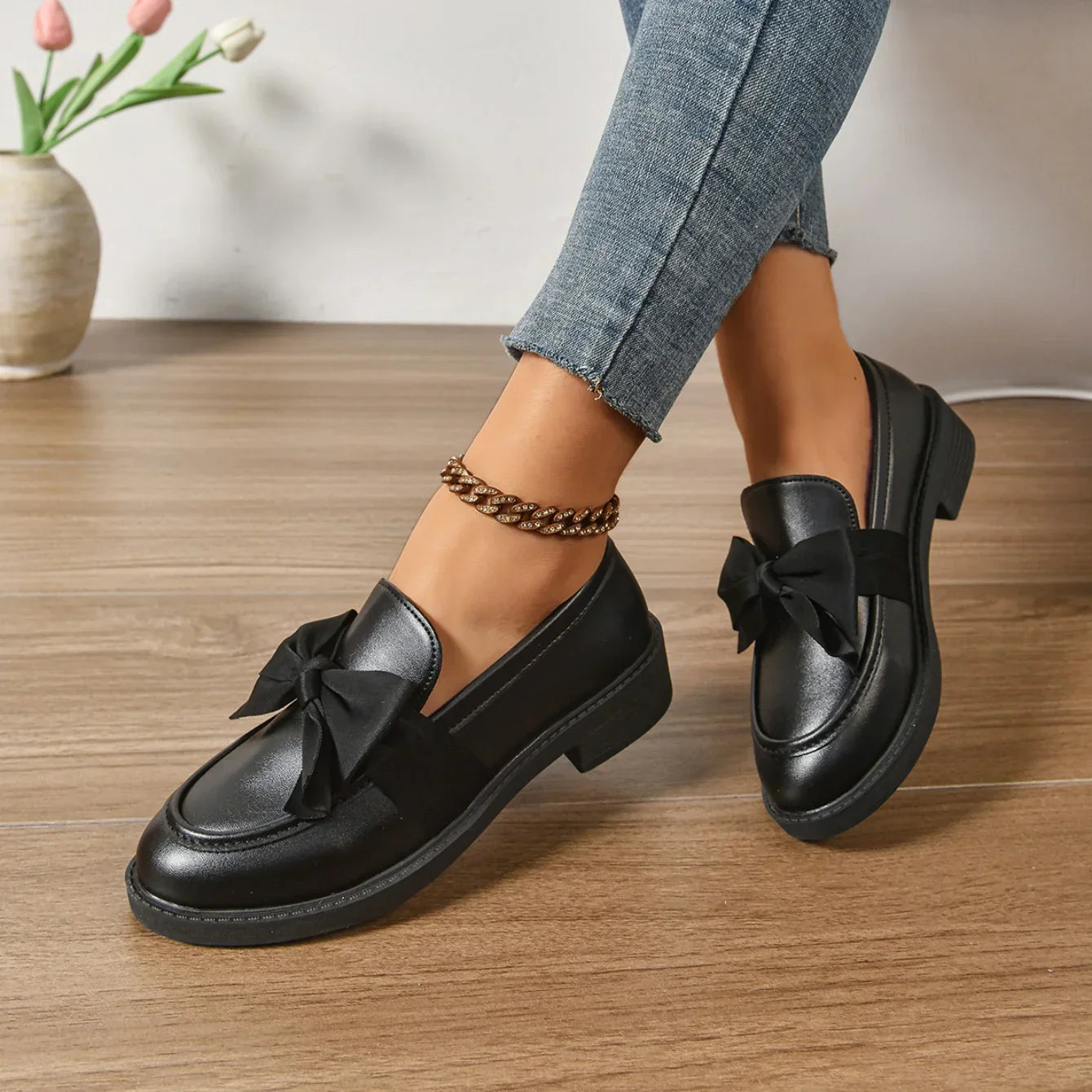 Syuzi - Mocassins Vernis à Nœud Plateforme Confort