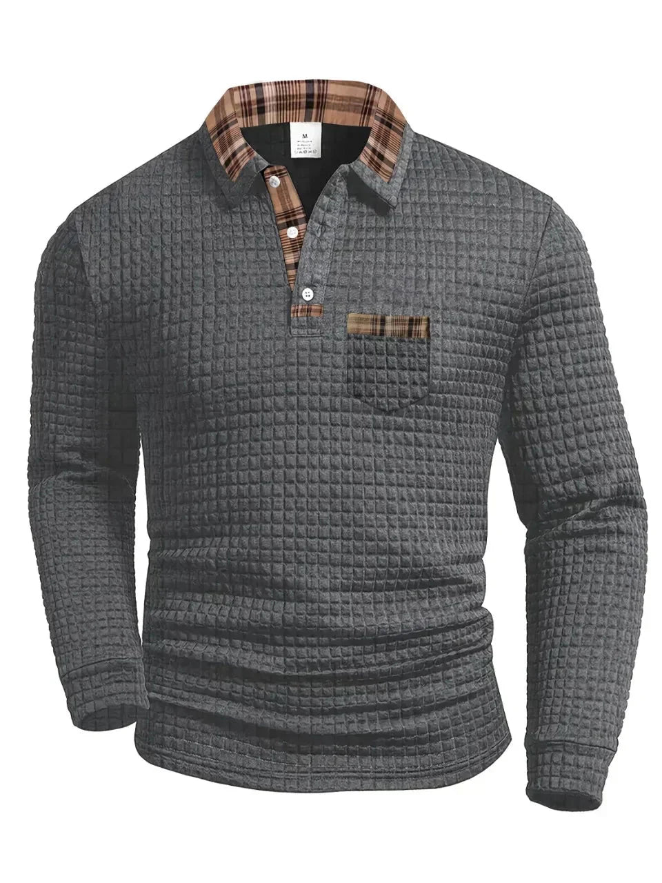 Keylan - Suéter Polo de Algodón Resistente