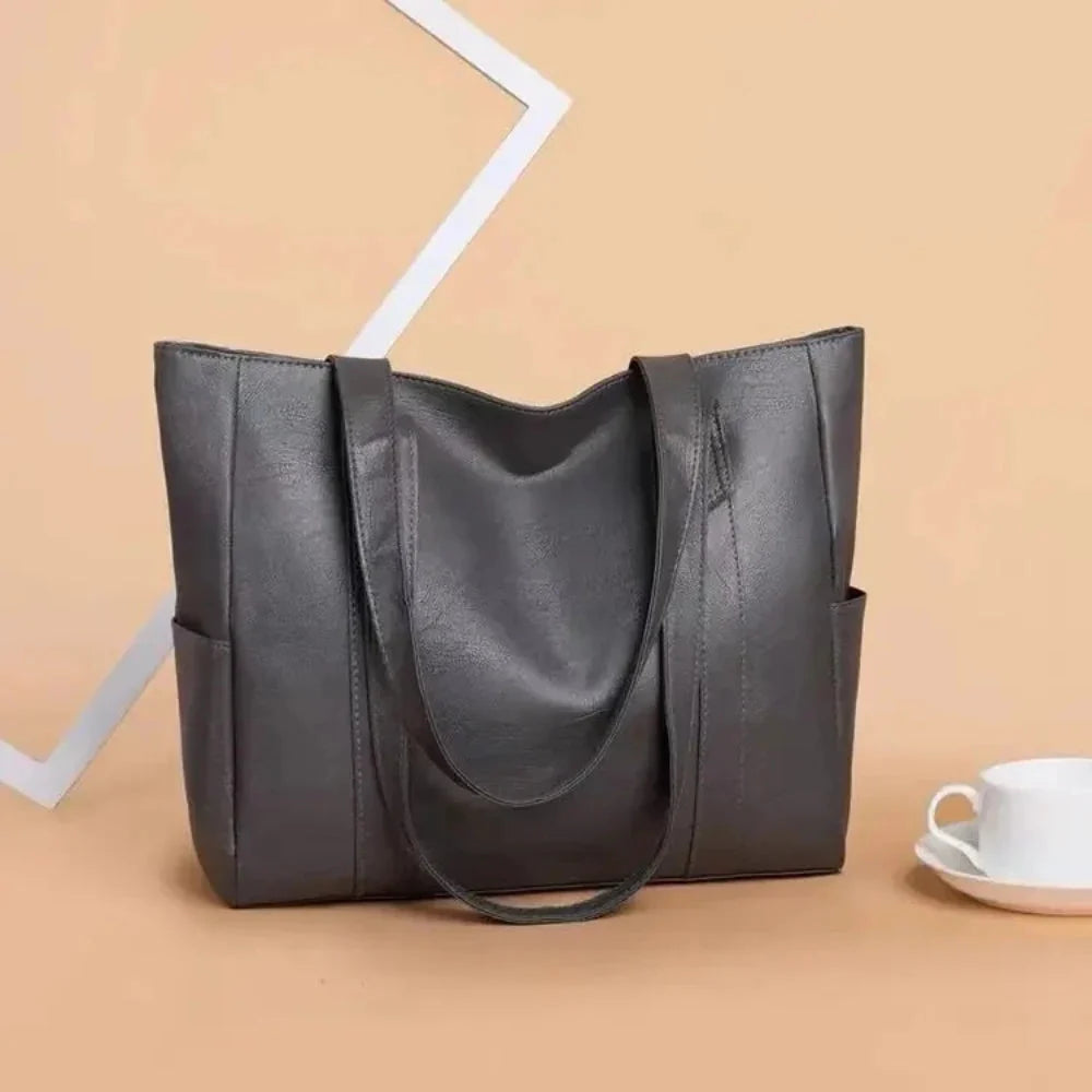 Hedna - Bolso Tote Lujoso Minimalista de Cuero