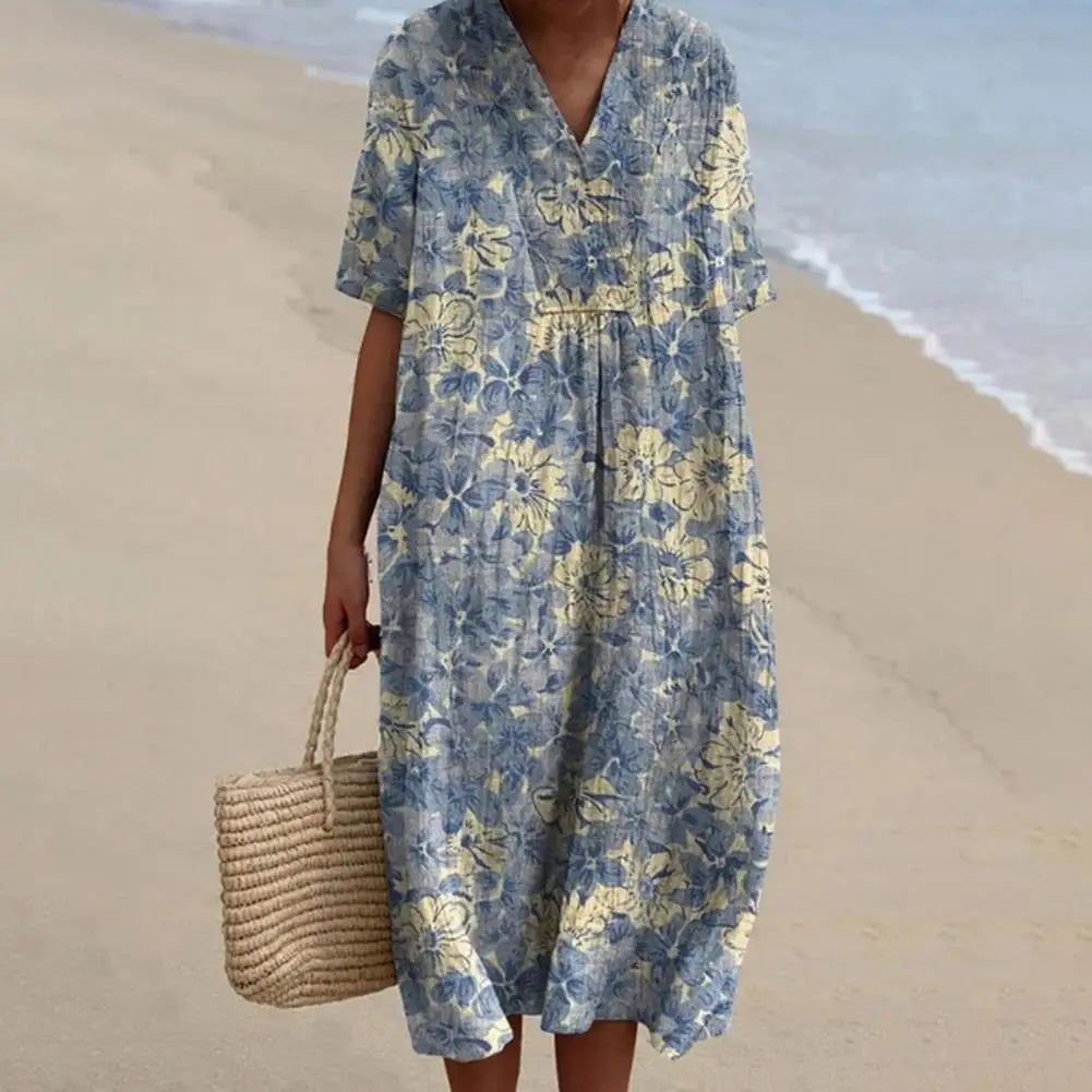 Santana - Robe Ample Imprimé Fleuri