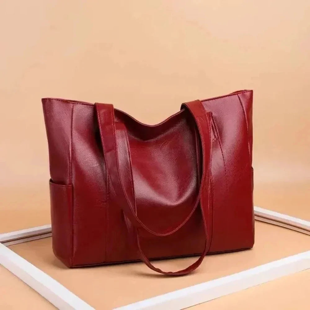 Hedna - Bolso Tote Lujoso Minimalista de Cuero